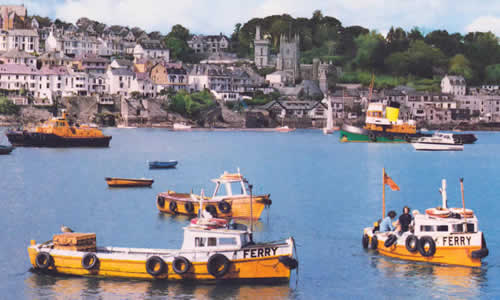 Ferries off Polruan